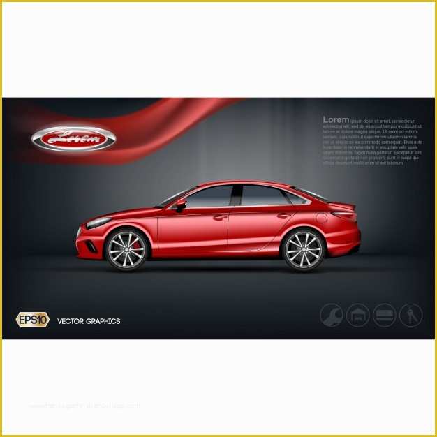 Free Vehicle Templates for Car Wraps Of Car Brochure Template Vector