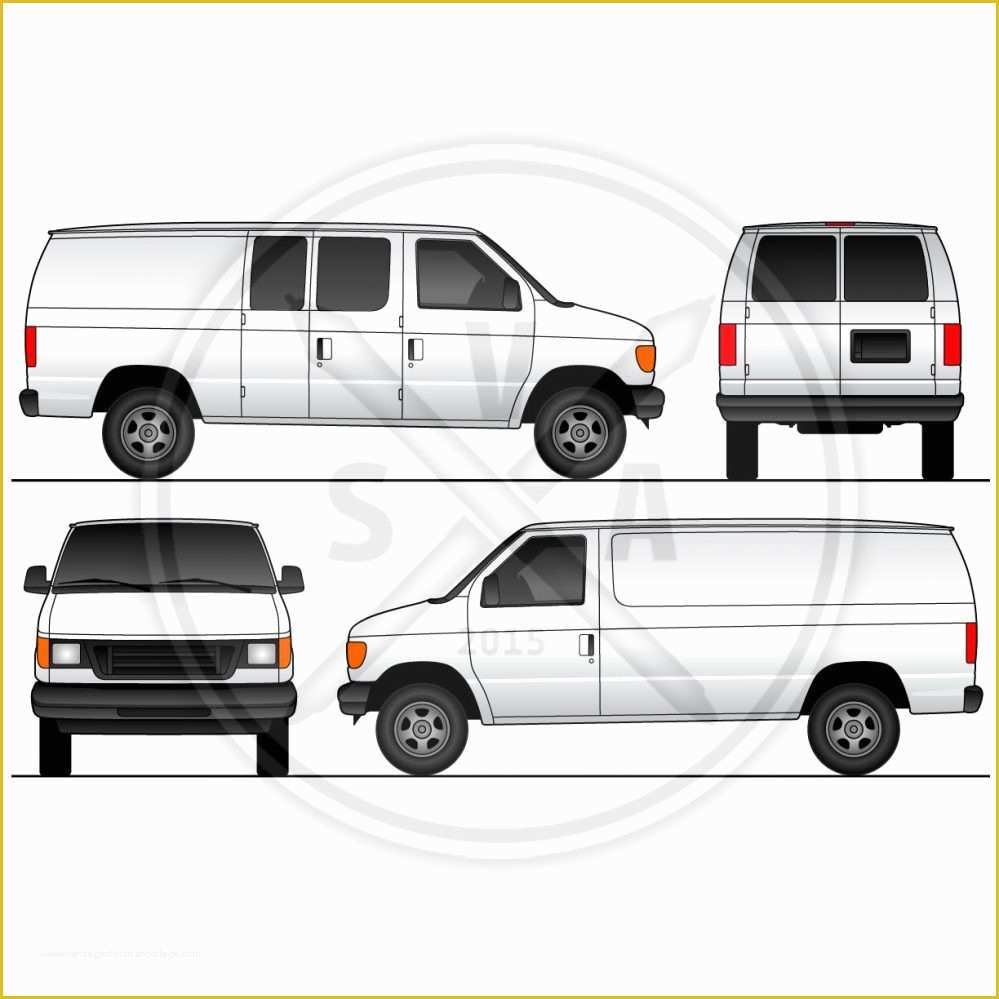 Chevy Express Van Wrap Template