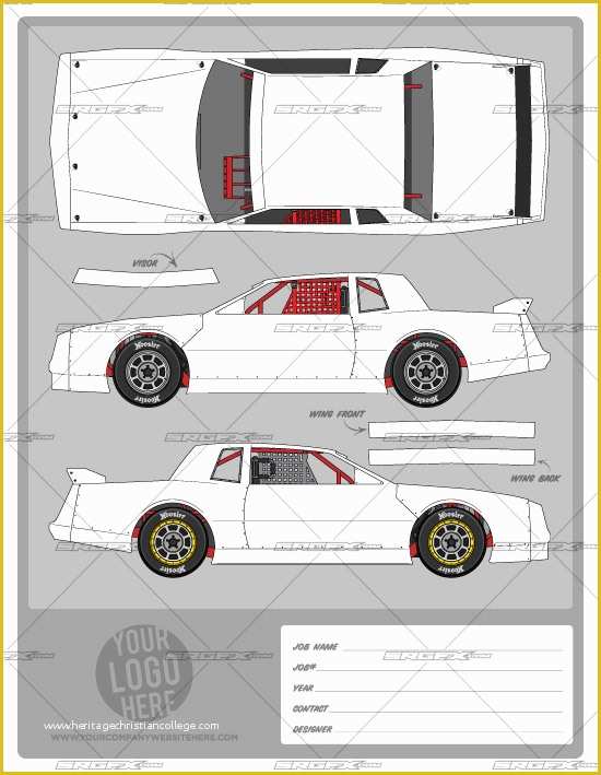 Free Vehicle Templates for Car Wraps Of Drawn Race Car Stock Car Pencil and In Color Drawn Race