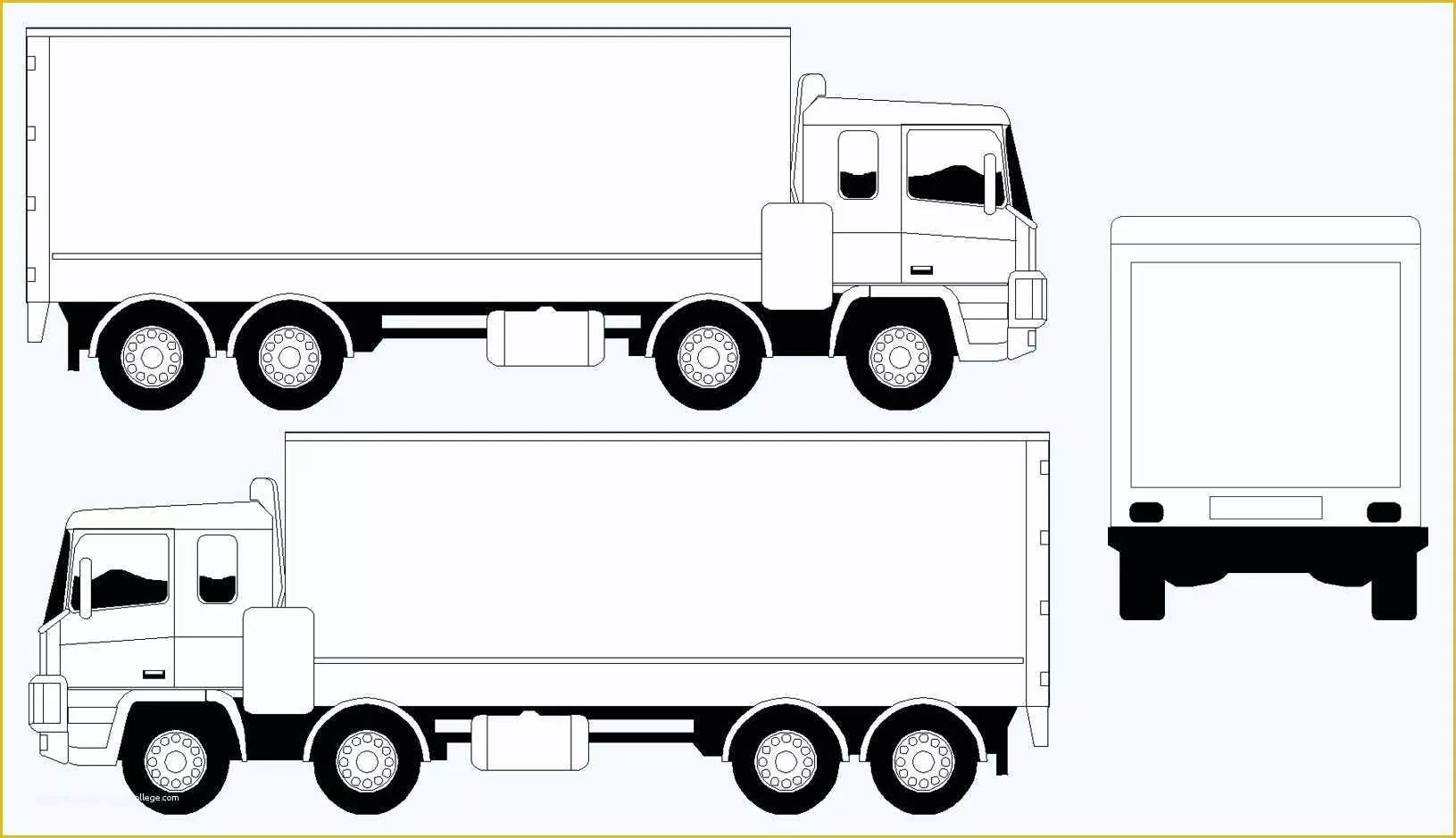 Free Vehicle Templates for Car Wraps Of Introduction Truck Wrap