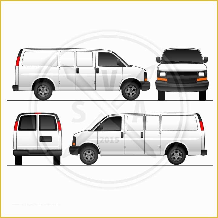 Free Vehicle Templates for Car Wraps Of Vehicle Wrap Template Archives Stock Vector Art