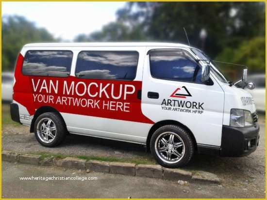 Free Vehicle Wrap Templates Of 15 Unique Van & Car Mockups Xdesigns