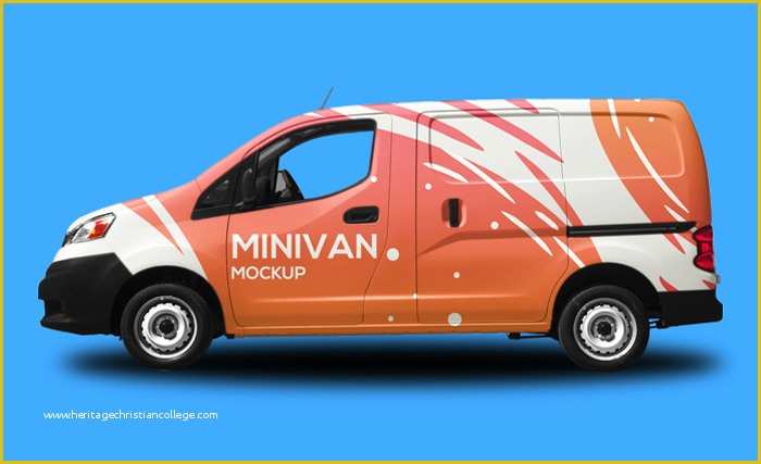 Free Vehicle Wrap Templates Of 16 Free Van & Car Vehicle Wrap Mockup Psds Designyep