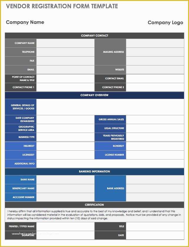 Free Vendor Application form Template Of 13 Free Vendor Templates