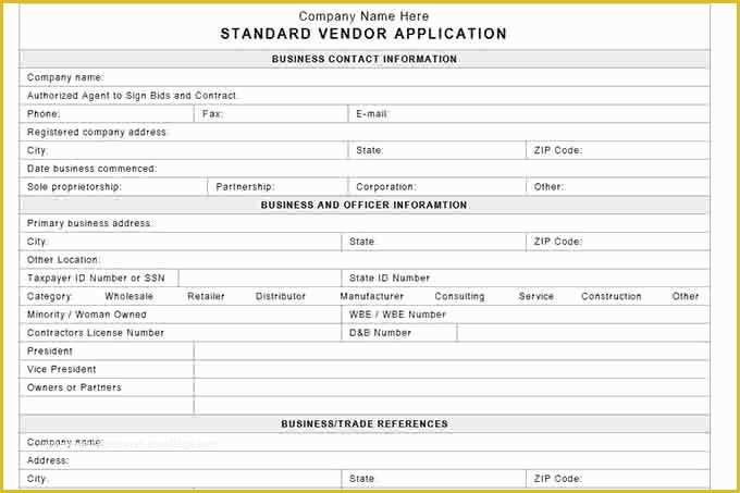 Free Vendor Application form Template Of Internal Control Procedures for Small Business Checklist