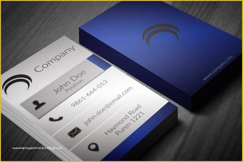 Free Vertical Business Card Template Of 130 Best Free Psd Business Card Templates Techclient