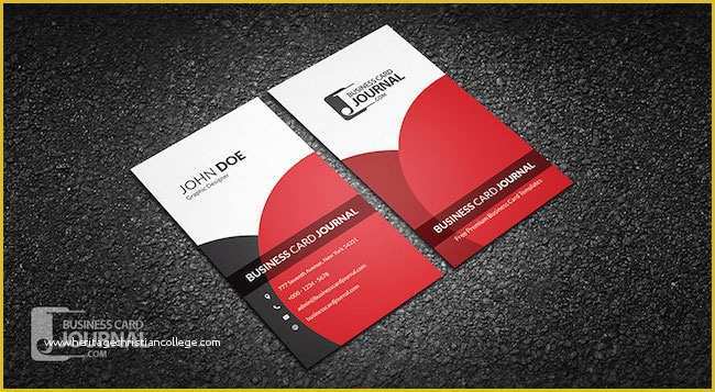 Free Vertical Business Card Template Of 20 Amazing Free Creative Business Card Templates