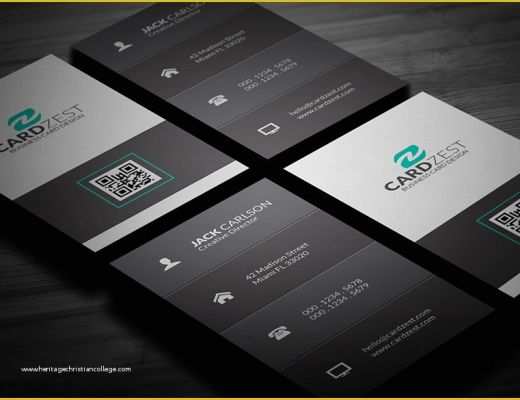 Free Vertical Business Card Template Of Free Clean Vertical Business Card Template by Mengloong On