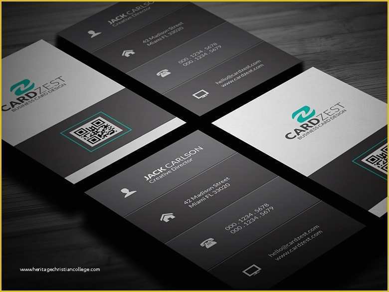 51 Free Vertical Business Card Template