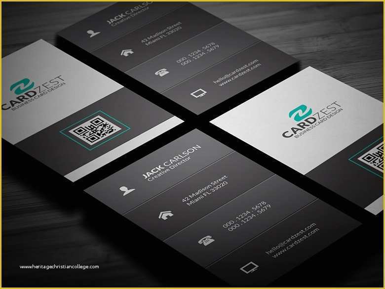 Free Vertical Business Card Template Of Free Clean Vertical Business Card Template by Mengloong On