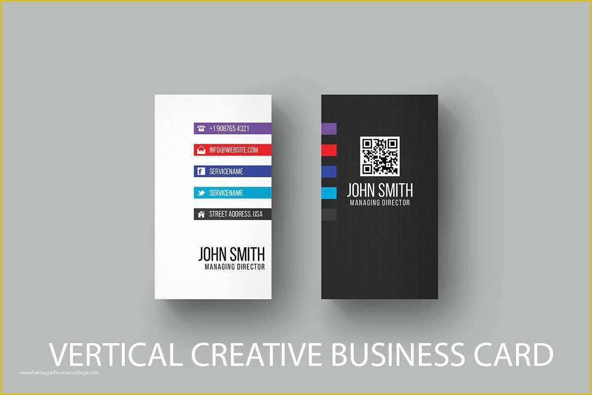 Free Vertical Business Card Template Of Free Vertical Business Card Template Creativetacos