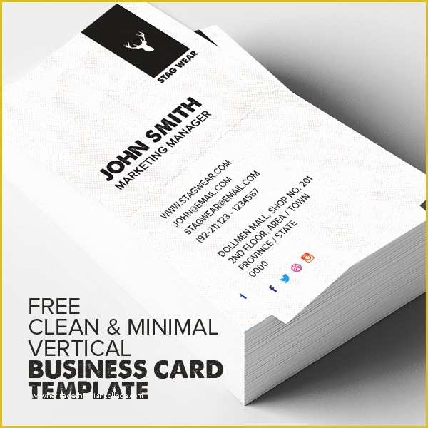 Free Vertical Business Card Template Of Freebie – Vertical Business Card Psd Template