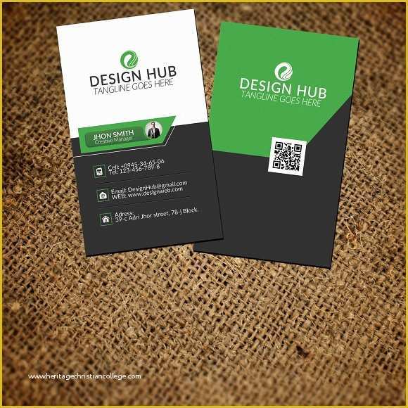 Free Vertical Business Card Template Of Vertical Business Card Template Business Card Templates