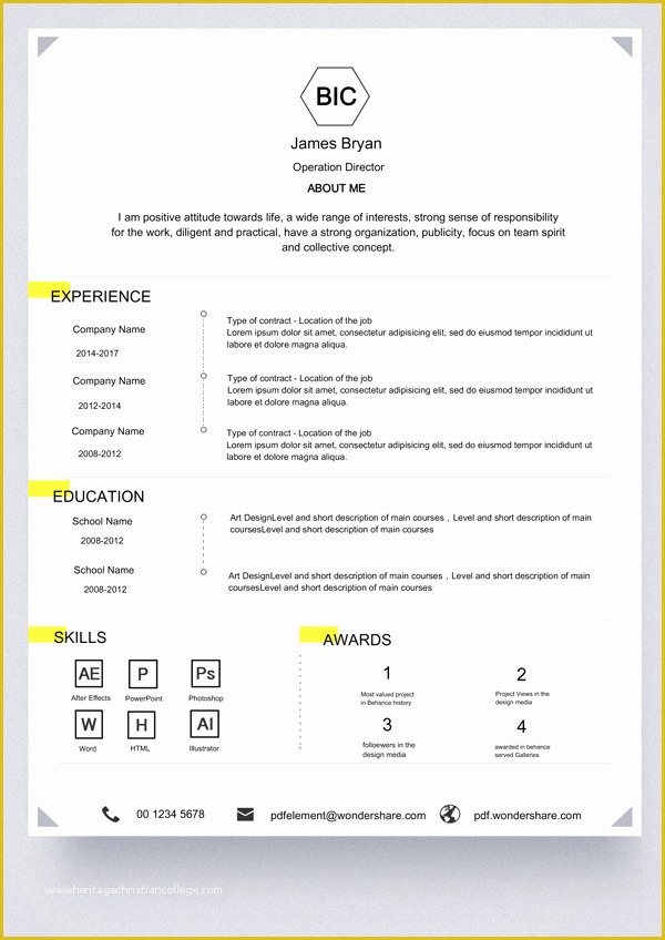 Free Video Editing Templates Of Basic Resume Template Free Download Edit Create Fill