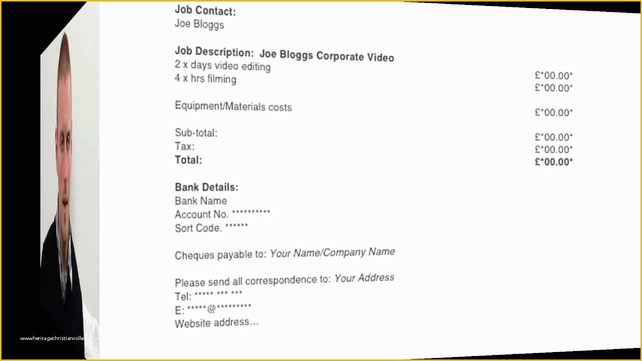 Free Video Editing Templates Of Freelance Video Editor Invoice Template