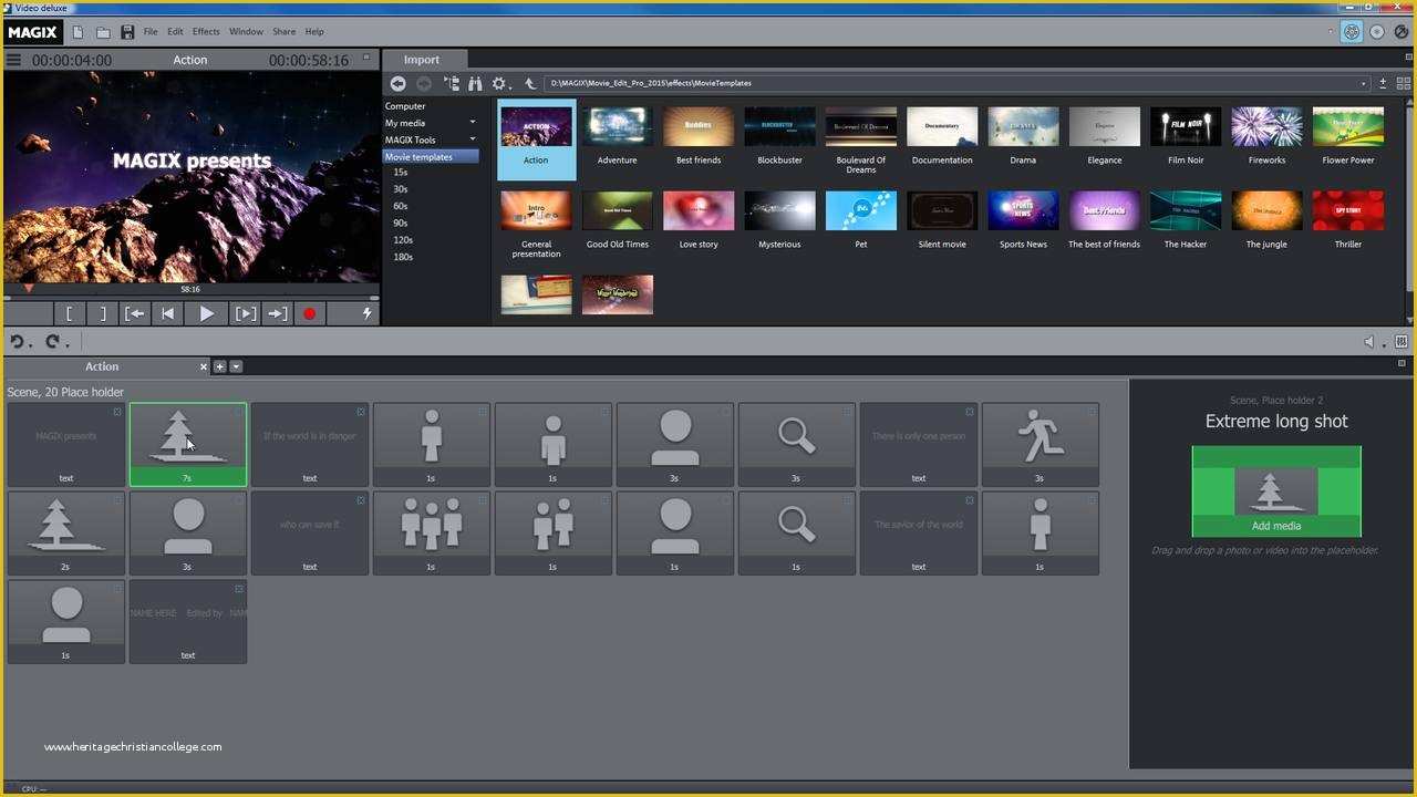 Free Video Editing Templates Of Magix Movie Edit Pro Plus – Tutorials