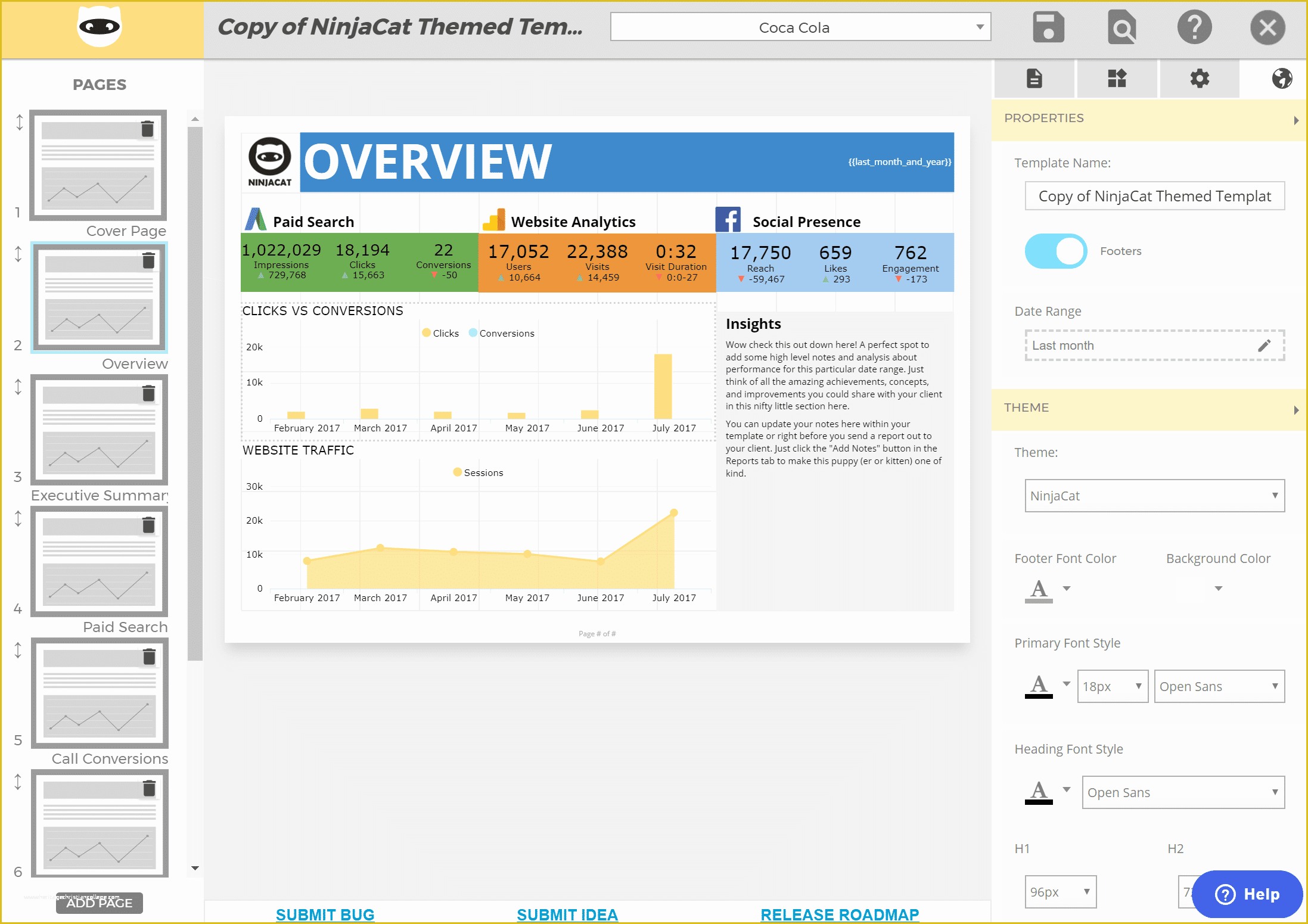 Free Video Editing Templates Of Ninjacat the All In E Reporting tool for Agencies