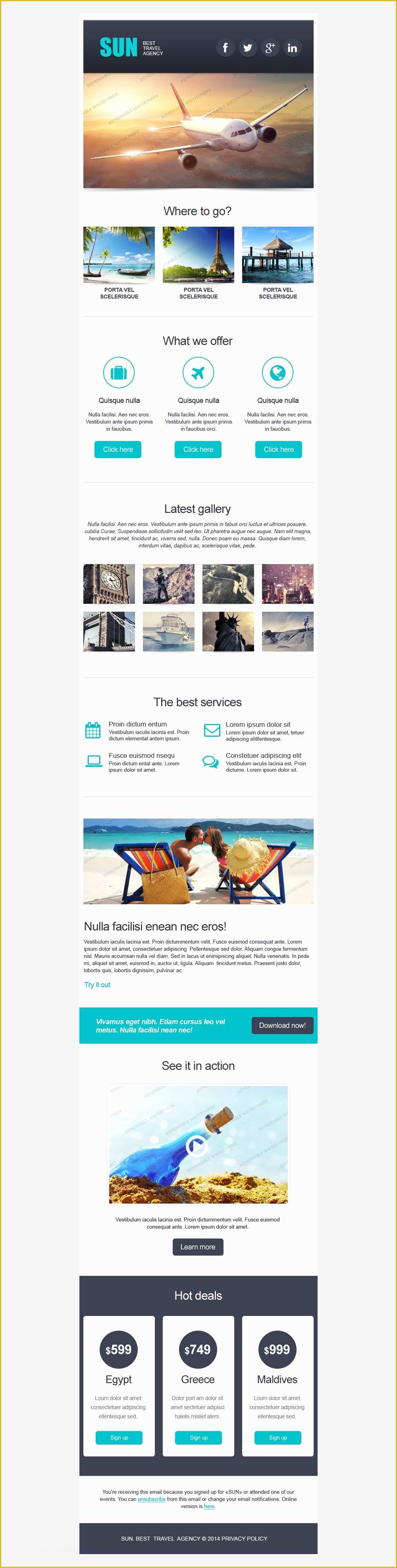 Free Video Email Templates Of Free Responsive Email Template