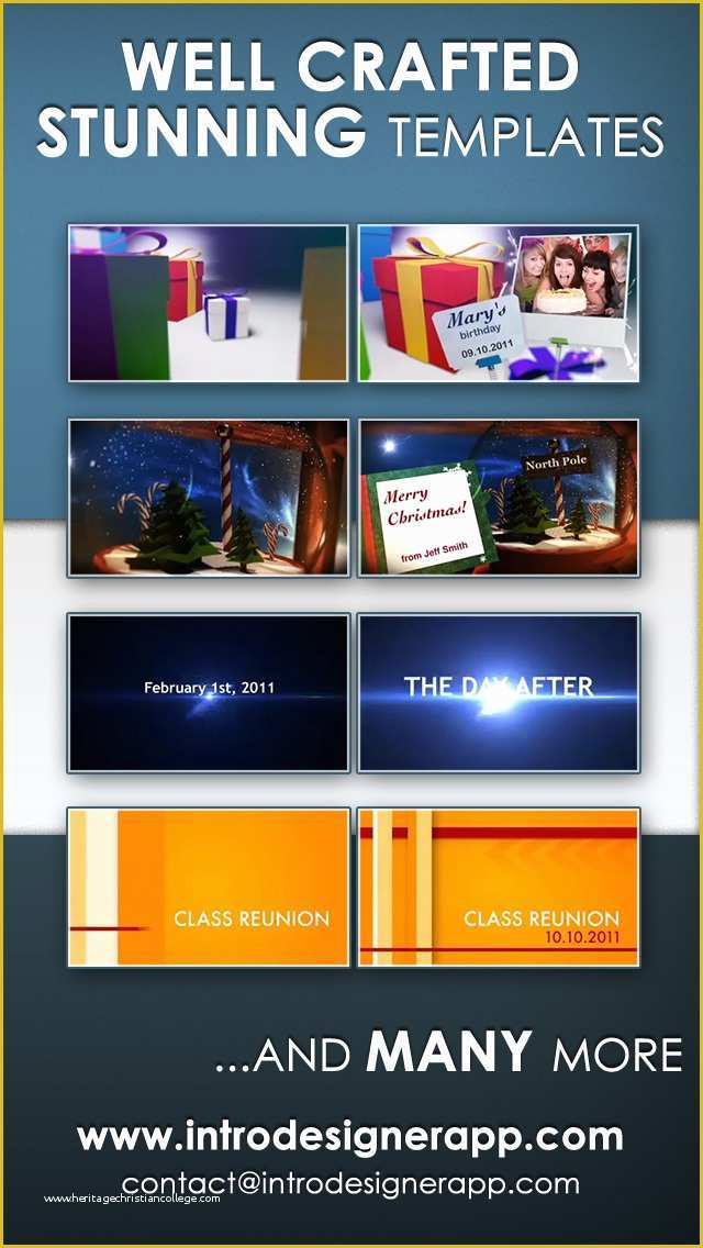 Free Video Intro Templates iMovie Of Download Intro Designer Lite Create Intros for iMovie