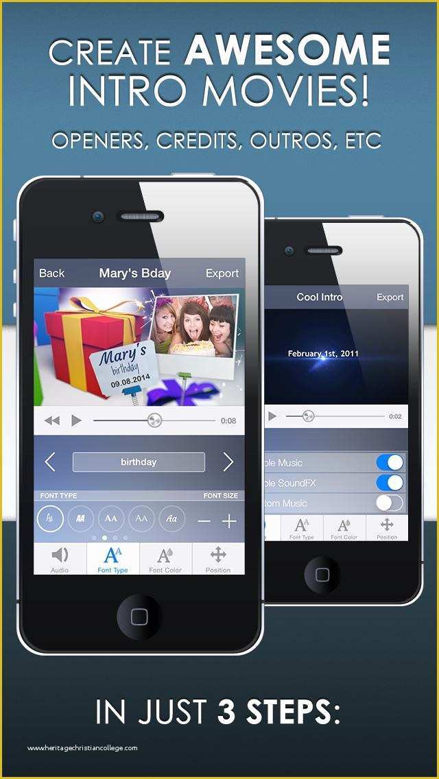 Free Video Intro Templates iMovie Of Intro Designer Lite Create Intros for iMovie App for Ios