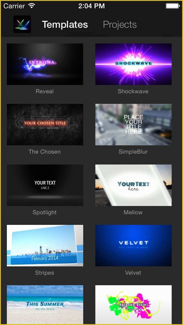 Free Video Intro Templates iMovie Of Intromate Intro Maker for iMovie Ios