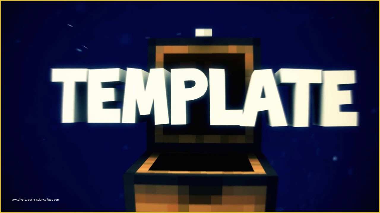 Free Video Intro Templates Of Free Minecraft Intro Template by Raijin