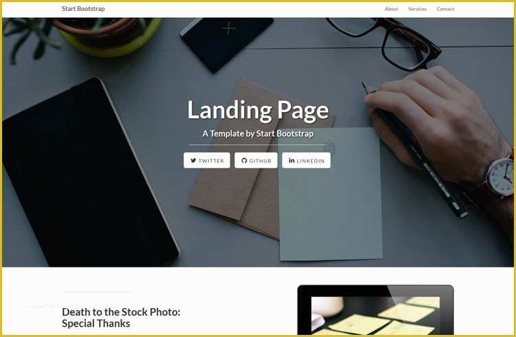 Free Video Landing Page Templates Of 30 E Page Website Templates Built with HTML5 &amp; Css3