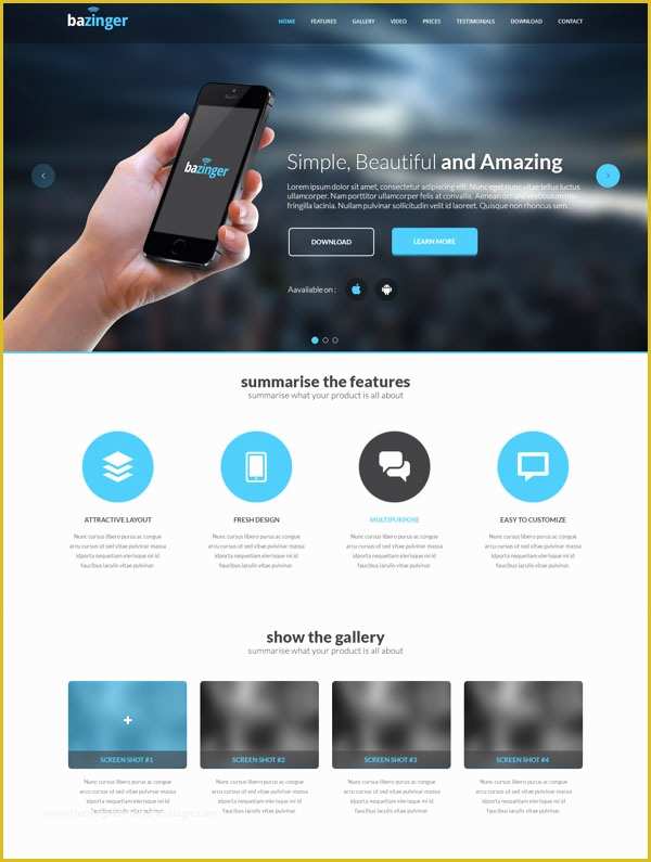 Free Video Landing Page Templates Of 40 Best Free Landing Page Psd Templates Designmaz