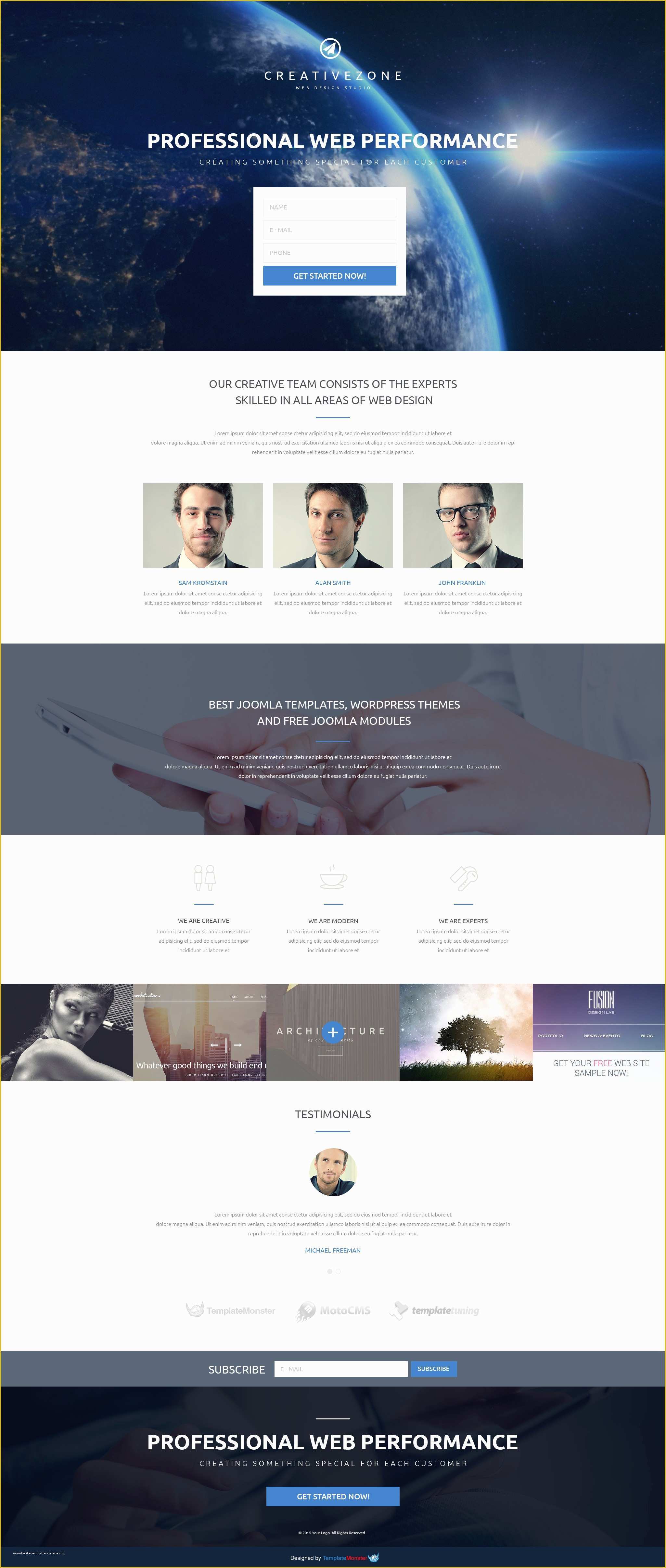 Free Video Landing Page Templates Of Design Studio Free Landing Page Template