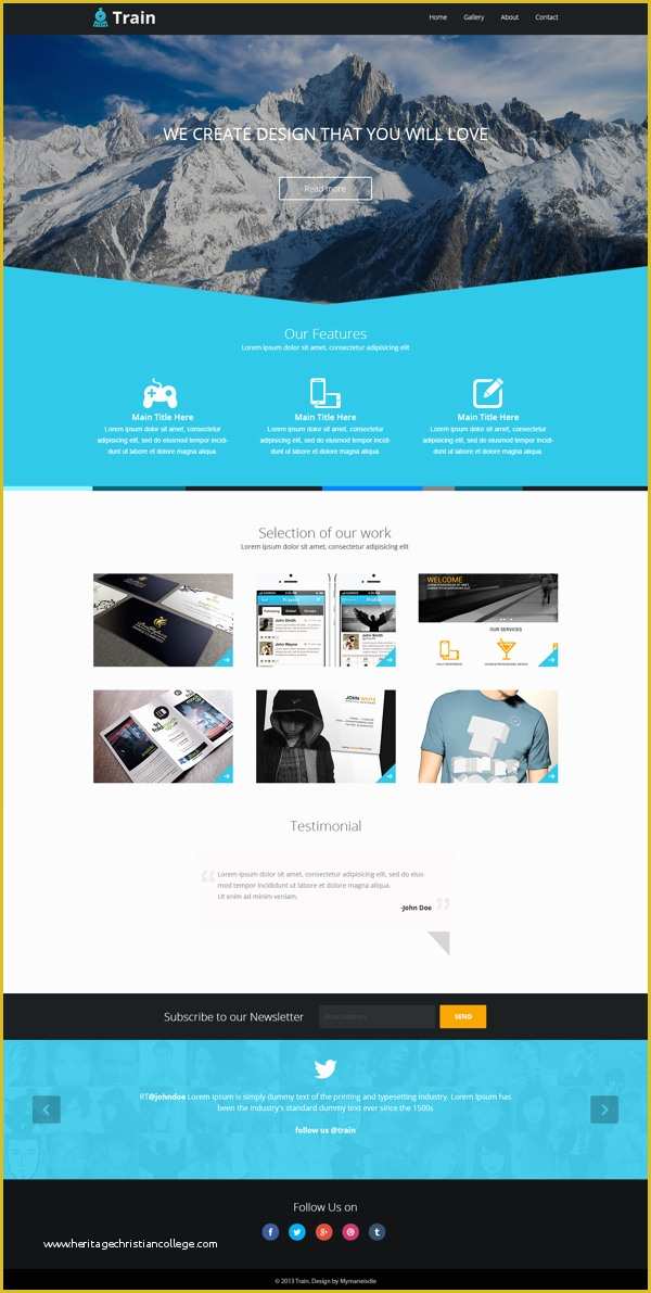 Free Video Landing Page Templates Of Free Train Landing Page Template Psd Titanui