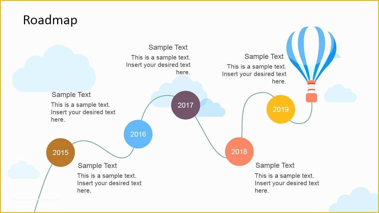 Free Video Presentation Templates Of Flying Timeline Template Design for Powerpoint with