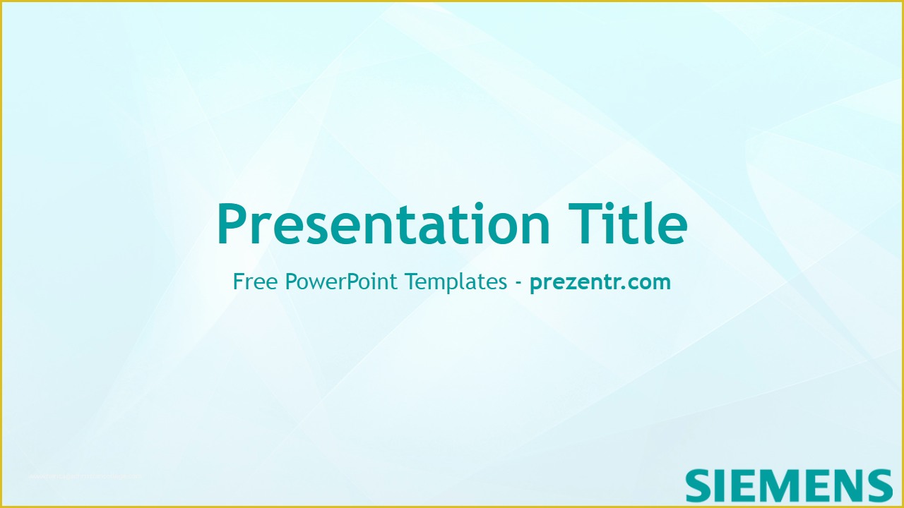 Free Video Presentation Templates Of Free Siemens Powerpoint Template Prezentr Powerpoint