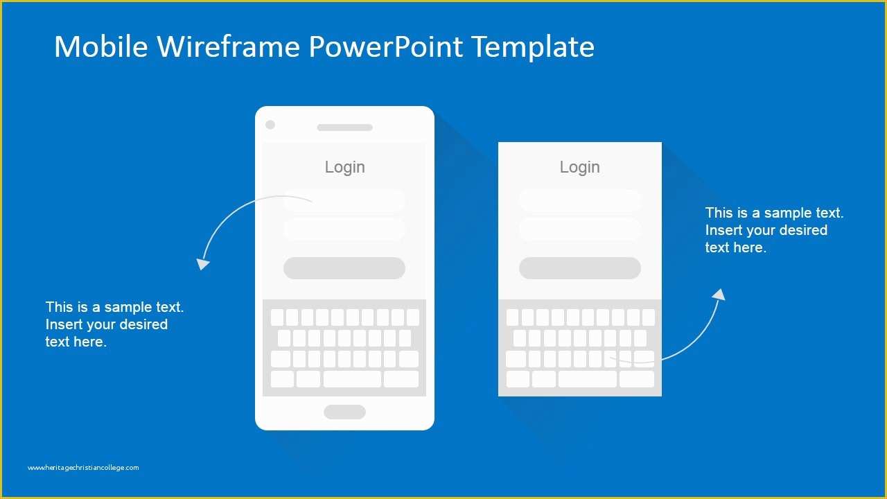 Free Video Presentation Templates Of Mobile Wireframe Powerpoint Template Slidemodel