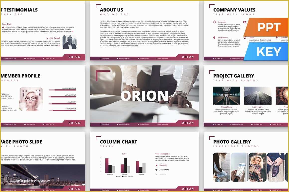 Free Video Presentation Templates Of orion Presentation Template Powerpoint Templates