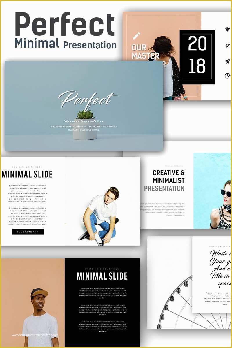 Free Video Presentation Templates Of Perfect Minimal Presentation Powerpoint Template