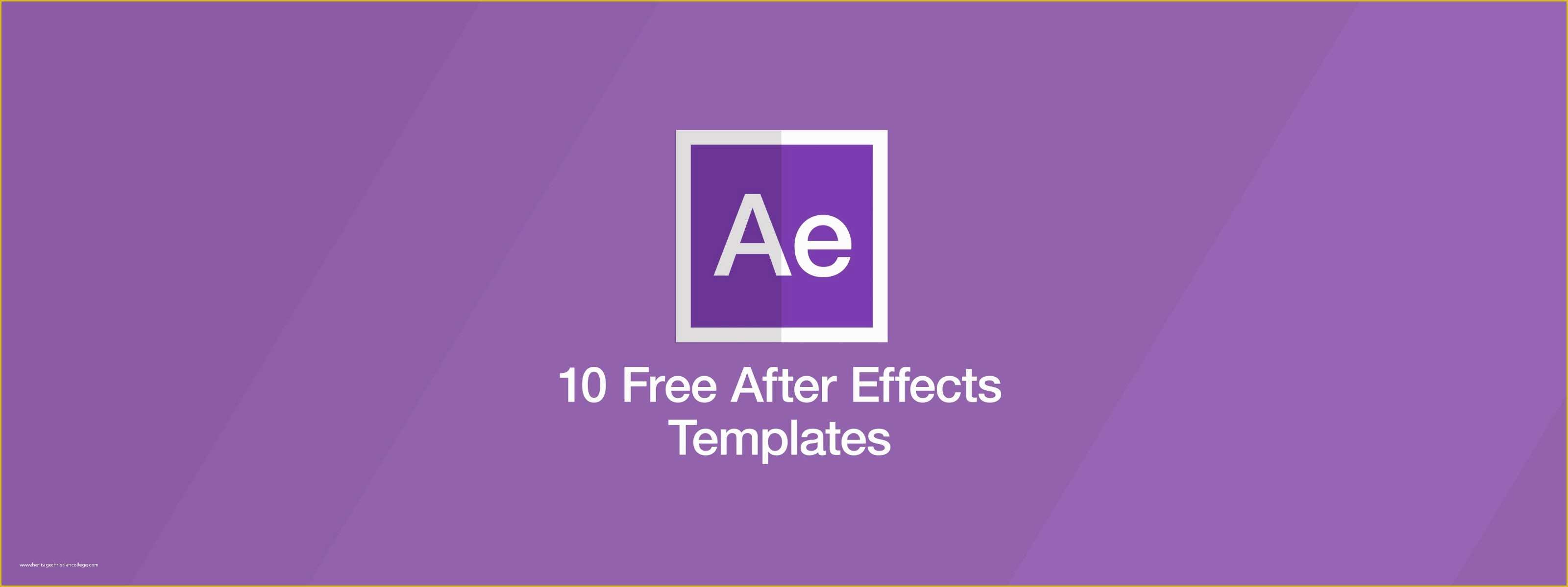 Free Video Templates after Effects Of 10 Free after Effects Templates