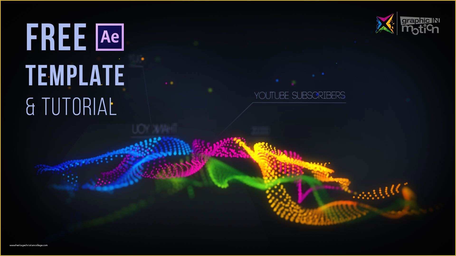 Free Video Templates after Effects Of Particle Waves Intro Free after Effects Template