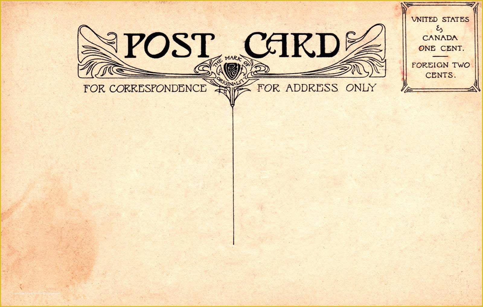 Free Vintage Postcard Template Of 10 Best Of Vintage Postcard Templates Free Free