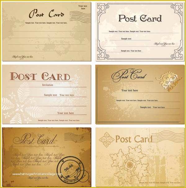 Free Vintage Postcard Template Of 11 Postcard Template Shop Postcard Design