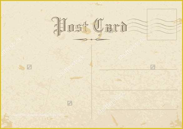 Free Vintage Postcard Template Of 15 Old Postcard Templates – Free Sample Example format