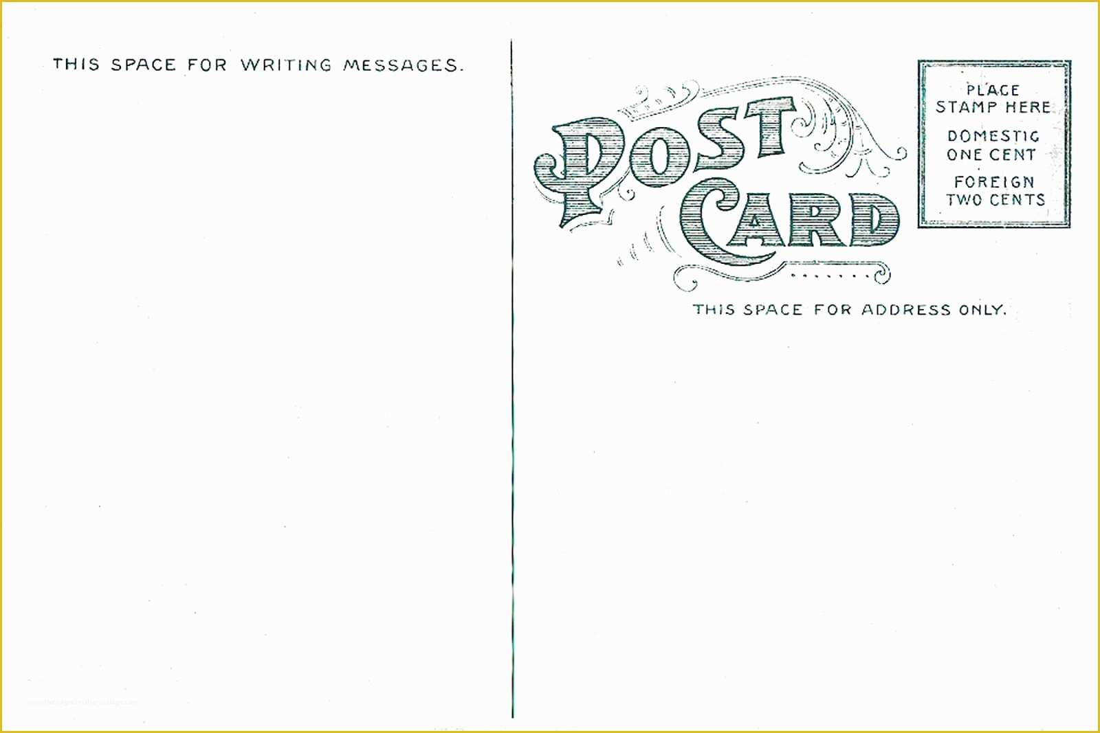 Free Vintage Postcard Template Of 7 Best Of Vintage Postcard Template Vintage