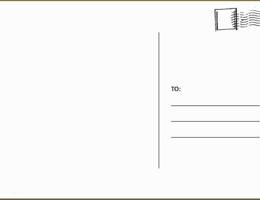 Free Vintage Postcard Template Of Postcard Clipart Template Pencil and In Color Postcard