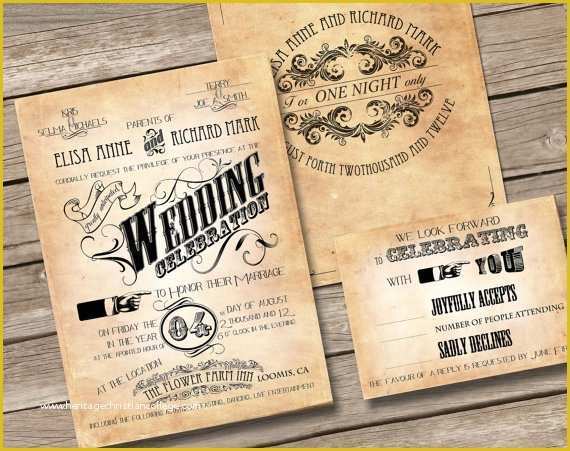 Free Vintage Wedding Invitation Templates Of 6 Best Of Free Printable Vintage Wedding