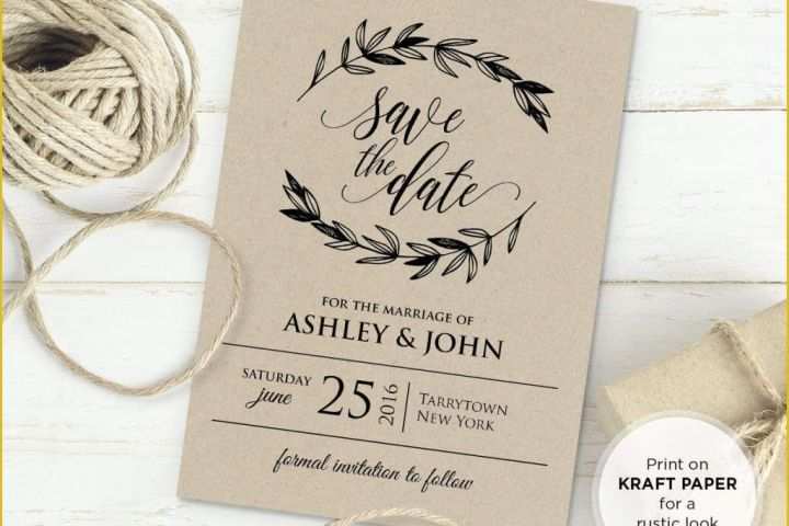 Free Vintage Wedding Invitation Templates Of Free Rustic Vintage Wedding Invitation Templates