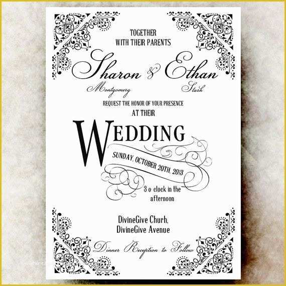 Free Vintage Wedding Invitation Templates Of Invitaciones De Boda Modernas 3