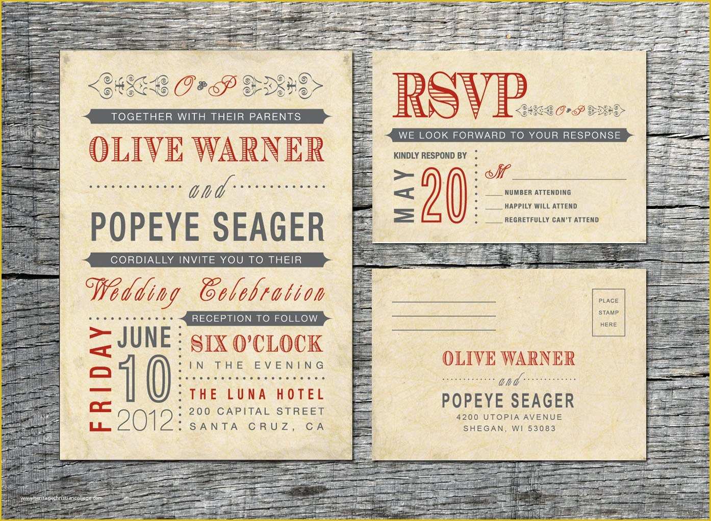 Free Vintage Wedding Invitation Templates Of Vintage Wedding Invitation &amp; Rsvp Card Old Fashioned Style