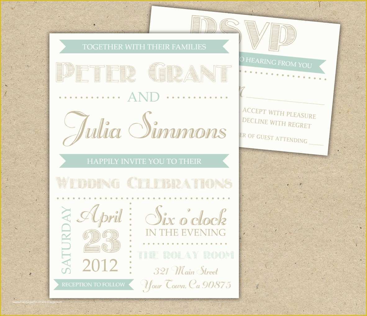 Free Vintage Wedding Invitation Templates Of Vintage Wedding Invitation Diy Printable Template Printed