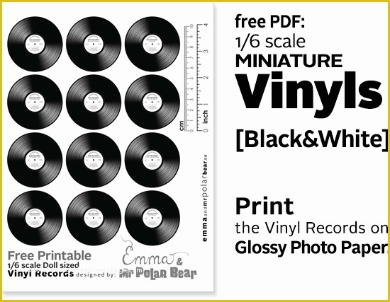 Free Vinyl Record Template Of Emma & Mr Polar Bear