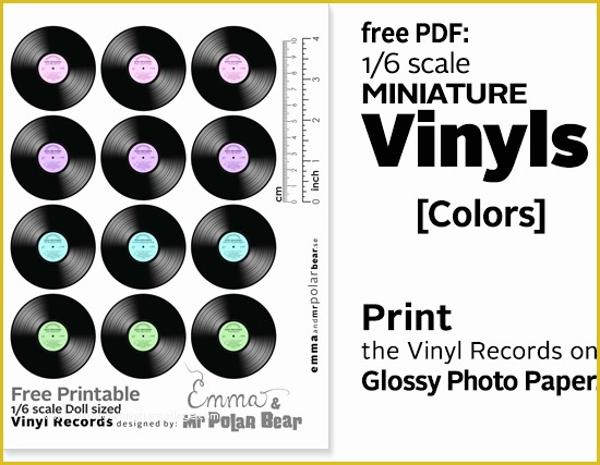 Free Vinyl Record Template Of Emma & Mr Polar Bear