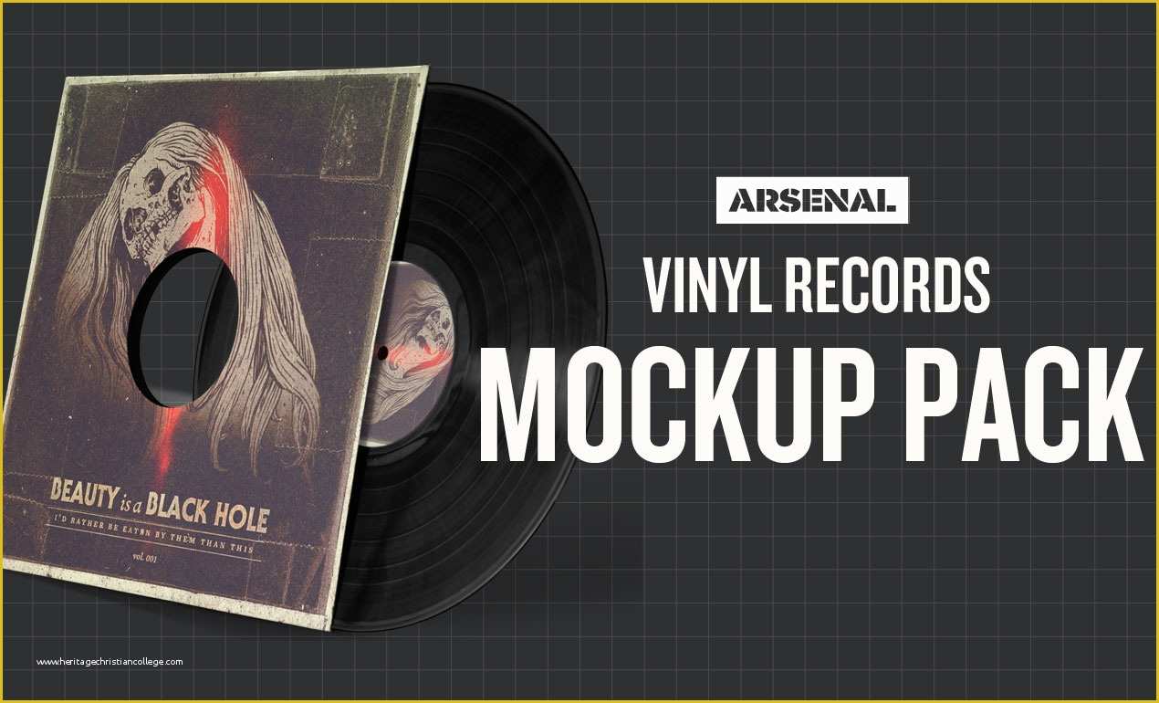 Free Vinyl Record Template Of Shop Vinyl Records Mockup Template Pack